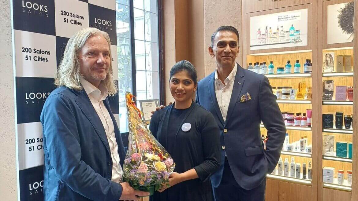 Global CEO of Dermalogica, Aurelin Lis at LOOKS Salon, Fort, Mumbai