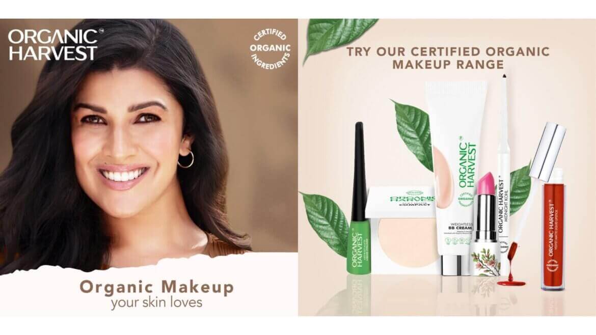 Organic Harvest enters the colour cosmetics category with the launch of a new makeup line