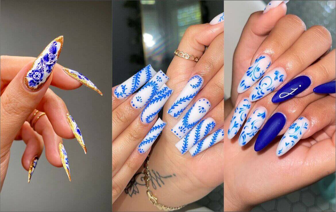 The beautiful porcelain nail art trend.