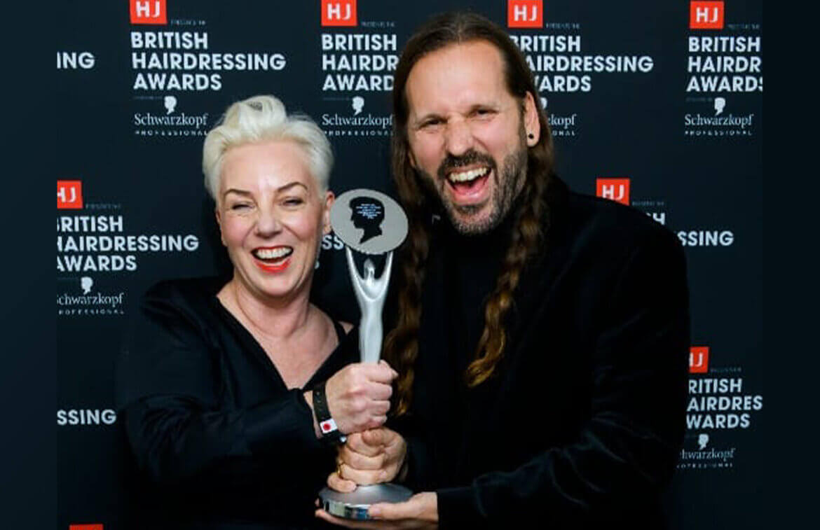 Antoinette Beenders And Jorge Cáncer at the HJ’s British Hairdressing Awards