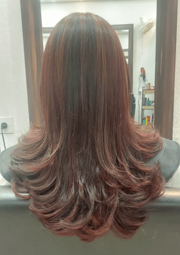 Red Colour Hair by Sidney Ho