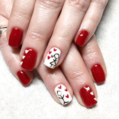 25 Valentine's Day Nail Art Ideas Working as a Wonderful Reminder of Love!  – Cute DIY Projects | Nail designs valentines, Valentine's day nails, Valentines  nail art designs